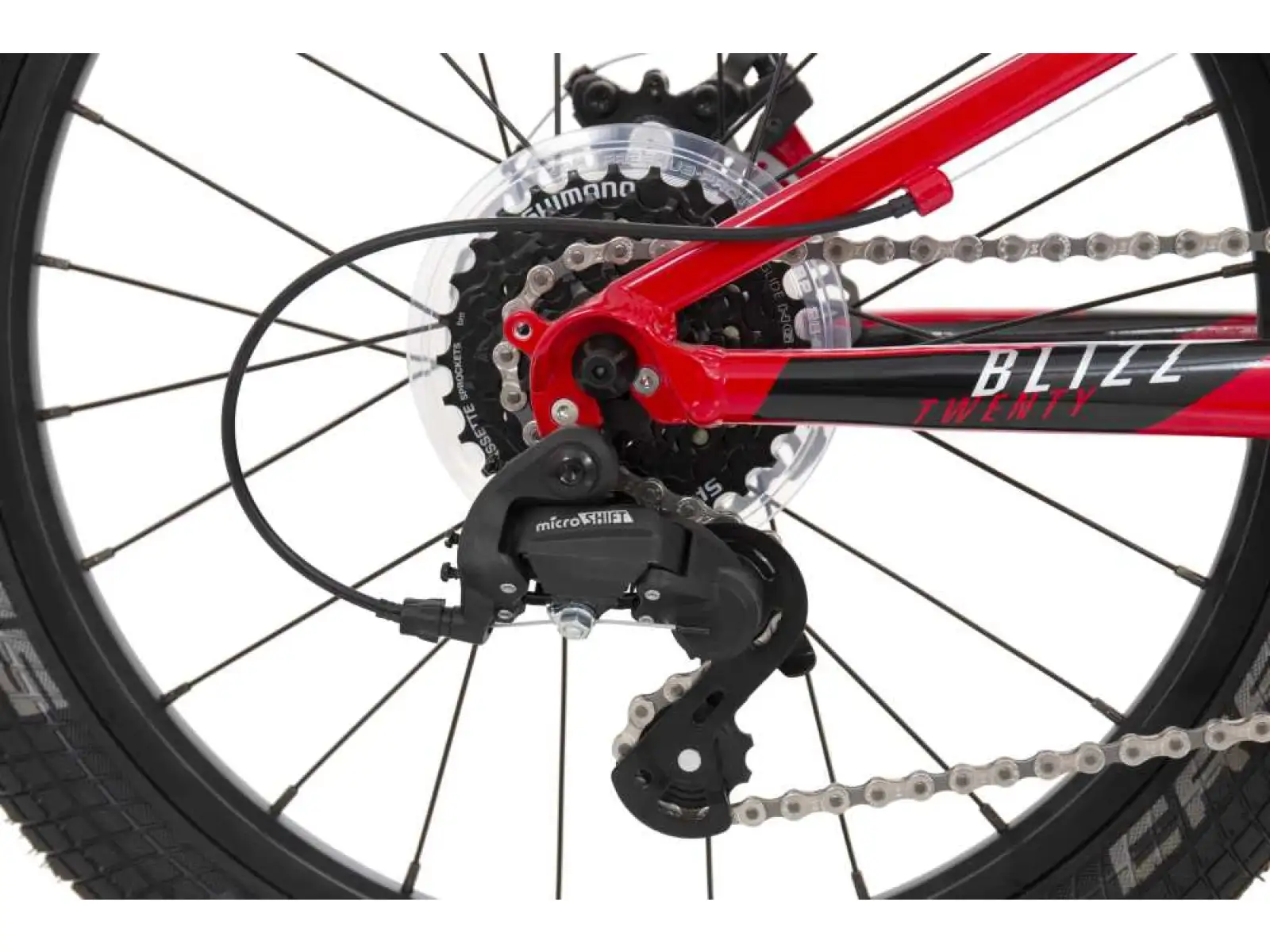 Rock Machine Blizz 20 MD dětské kolo Gloss Red/White/Black