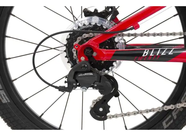 Rock Machine Blizz 20 MD dětské kolo Gloss Red/White/Black