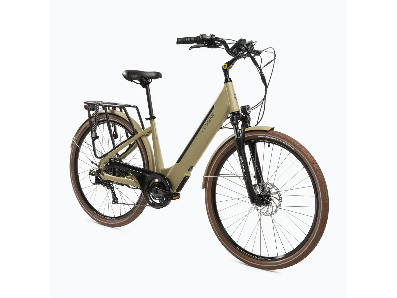 Ecobike X-City městské elektrokolo 468 Wh Cappuccino