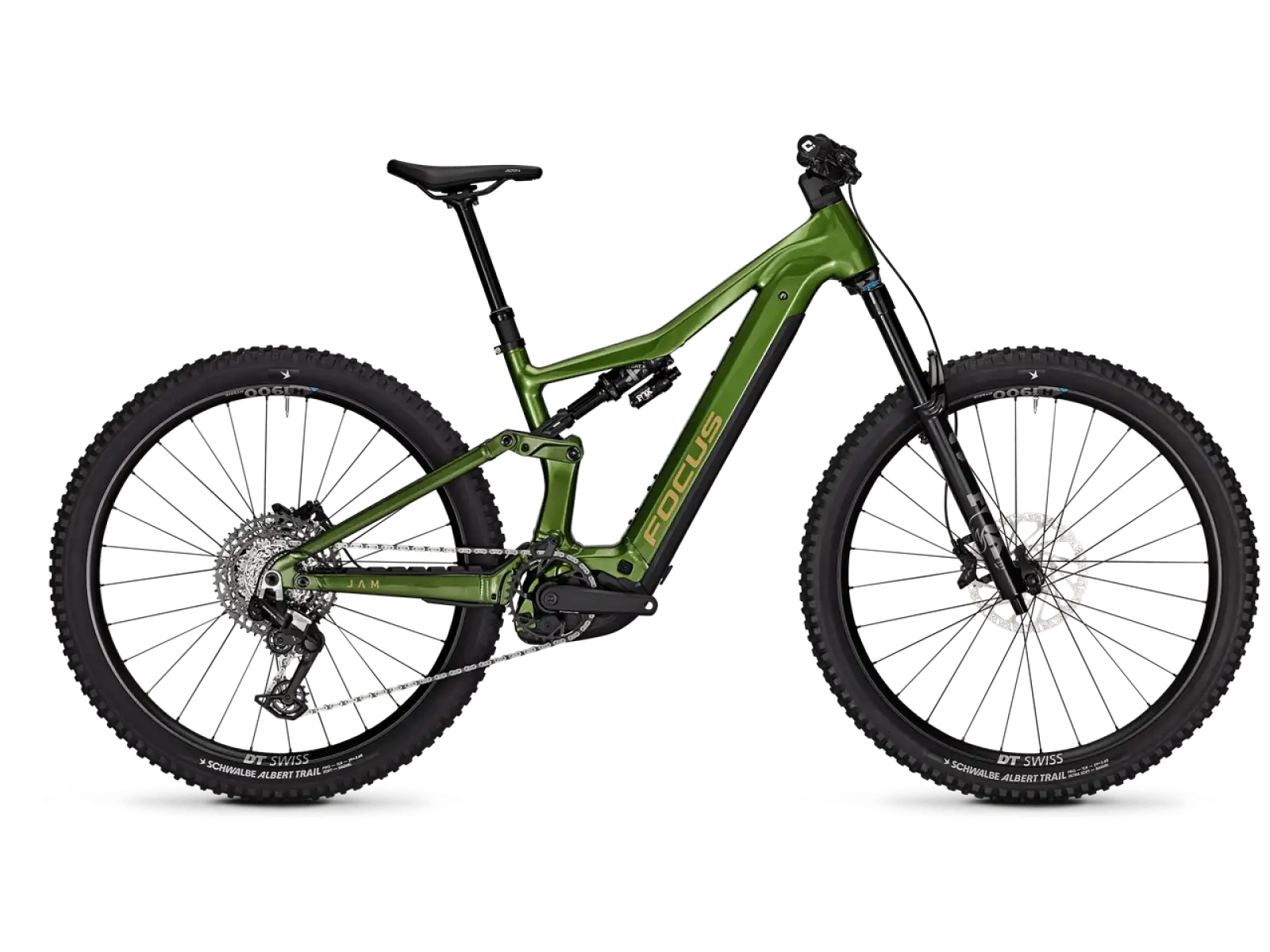 Focus JAM 9 800Wh celoodpružené elektrokolo Sprucegreen / Mossgreen