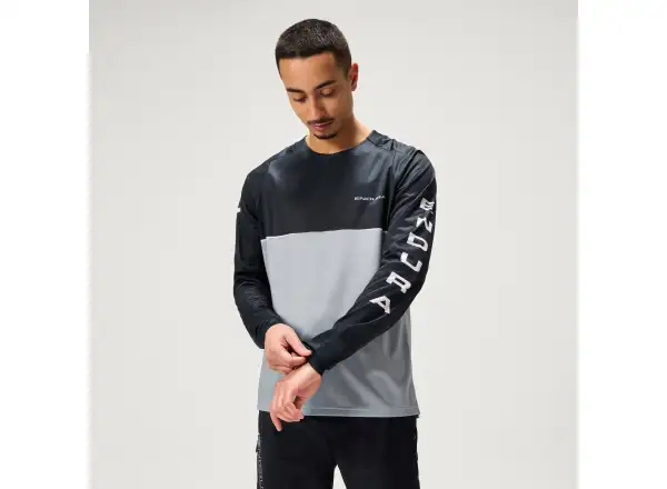 Endura Core Printed L/S Tee pánský dres dlouhý rukáv Black