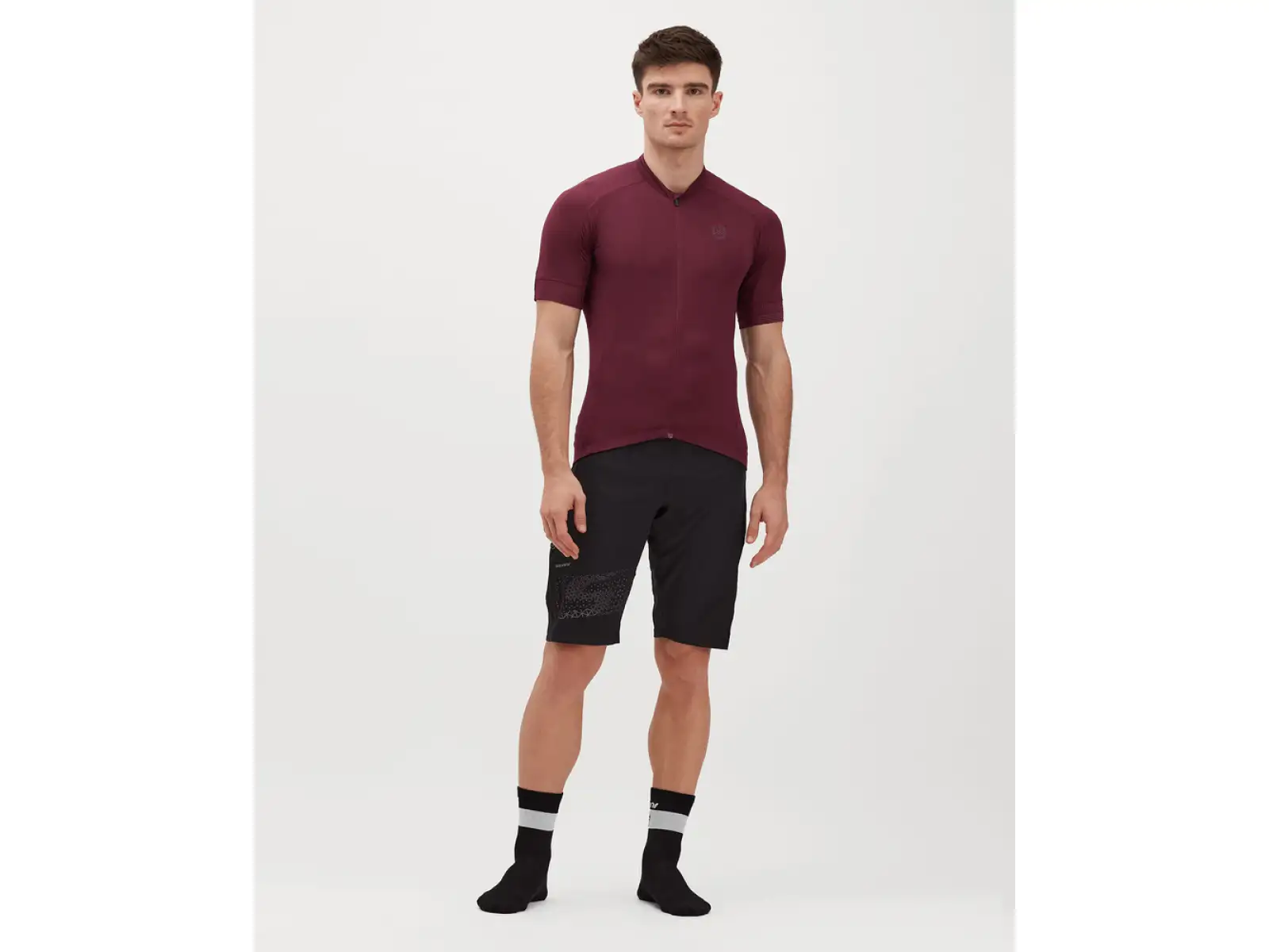 Silvini Ceno pánský dres krátký rukáv Plum