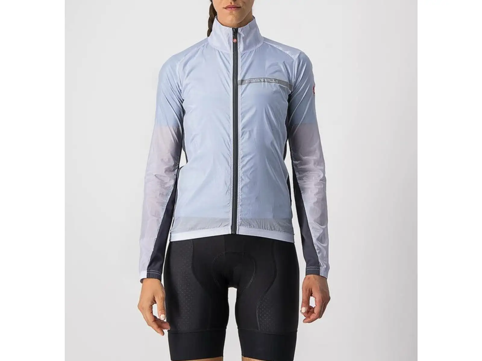 Castelli Squadra Stretch dámská bunda silver gray/dark gray