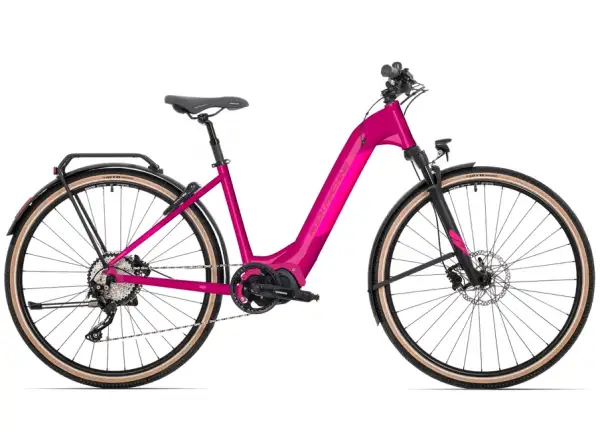 Rock Machine Crossride INT e500 Lady Touring dámské elektrokolo /Gloss Purple/Pink