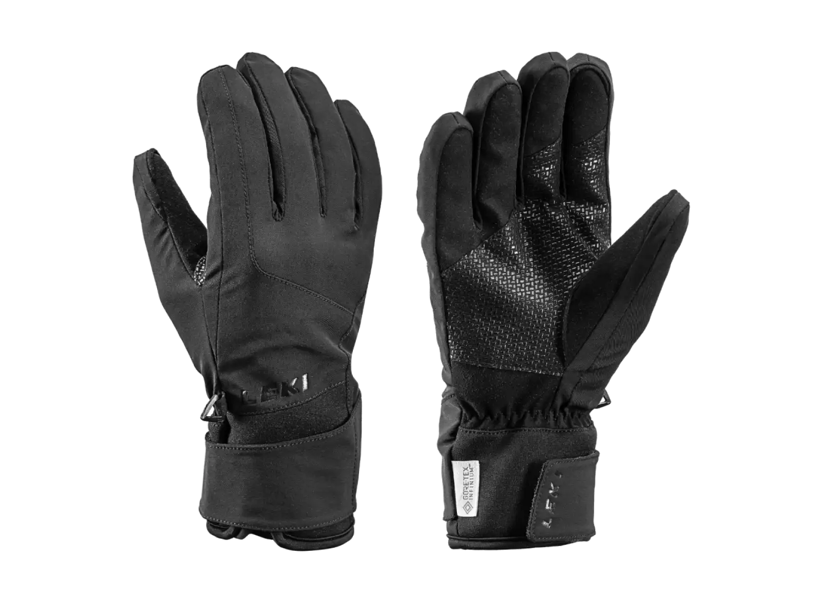 Leki Hikin Pro sjezdové rukavice black