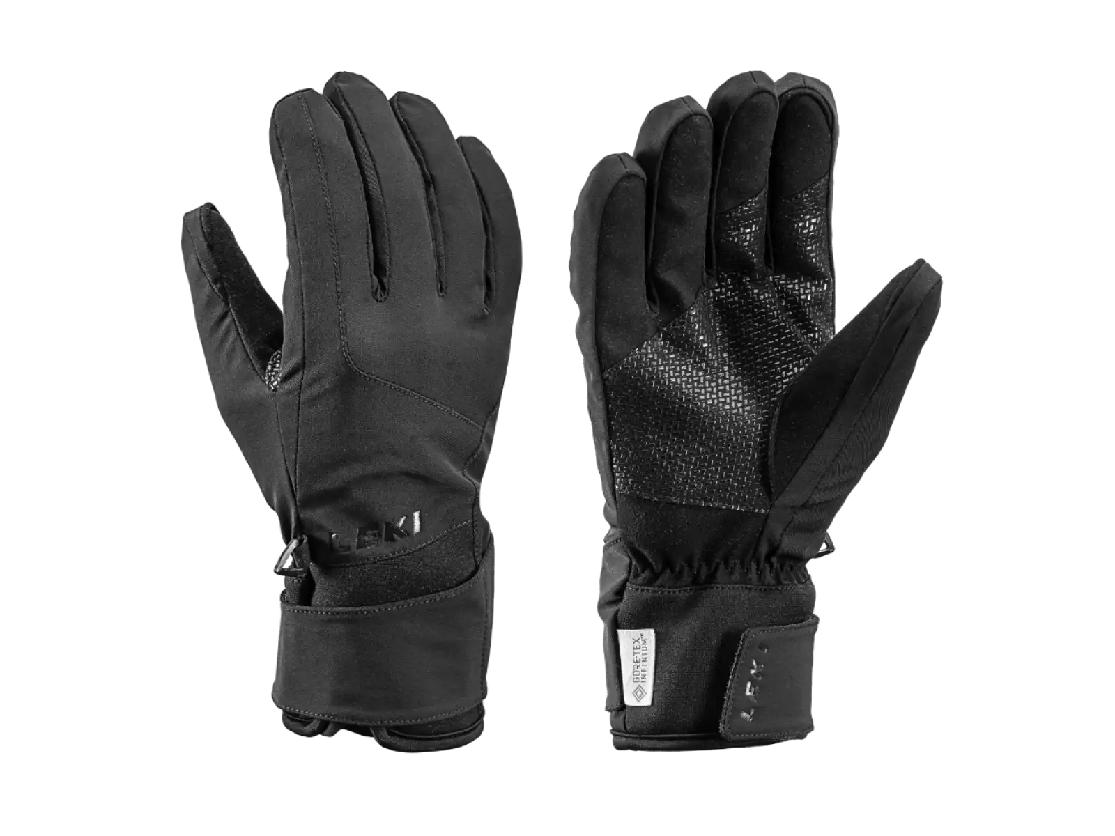Leki Hikin Pro sjezdové rukavice Black
