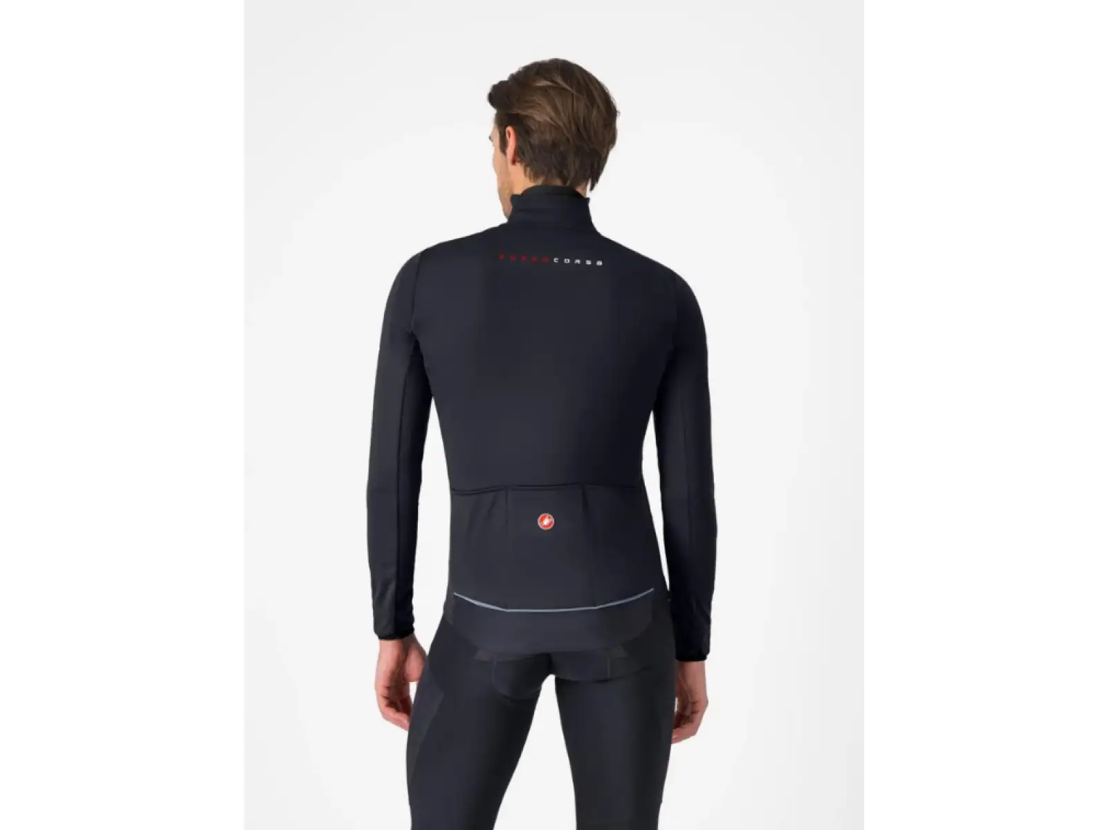 Castelli Alpha 150 Jacket pánská bunda Light Black/Black