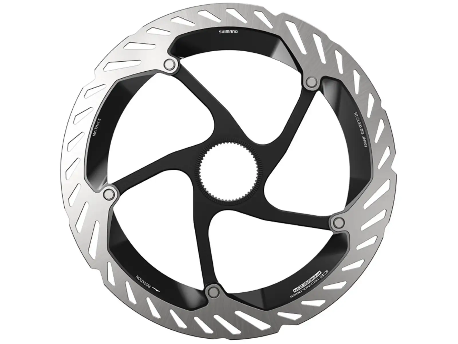 Shimano RT-CL900 brzdový kotouč 203 mm, center lock, Ice Tech, vnější lock ring