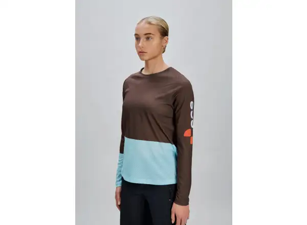POC Motion Air dámský dres dlouhý rukáv Bronzite Brown/Lazurite Blue