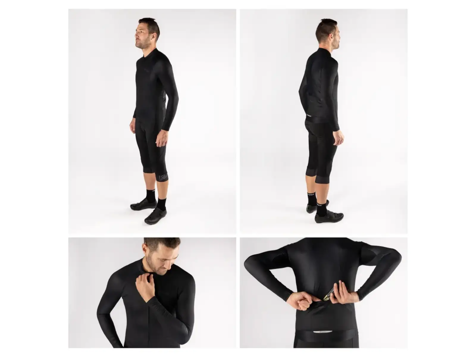 Force Pure pánský dres dlouhý rukáv černá