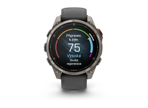Garmin fenix 8 Pro 47 mm AMOLED Sapphire chytré hodinky Titanium Graphite/Black
