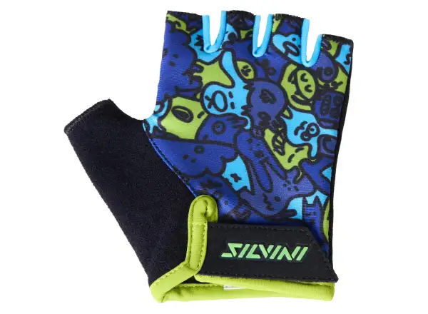 Silvini Locri dětské rukavice Blue/Neon