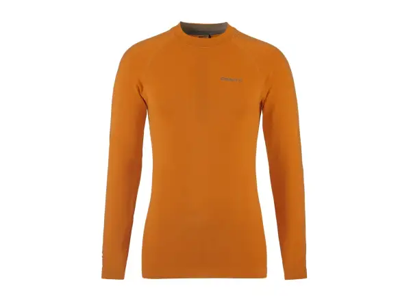 Craft ADV Warm Intensity pánské funkční triko dlouhý rukáv oranžová