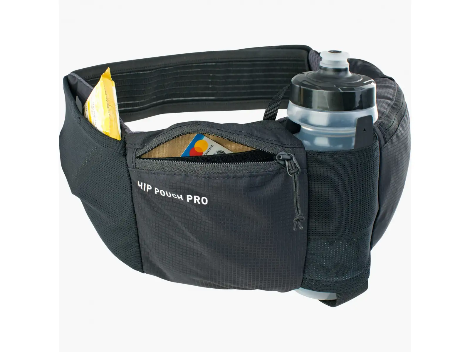 Evoc Hip Pouch Pro ledvinka 1 l + láhev 0,55 l Black