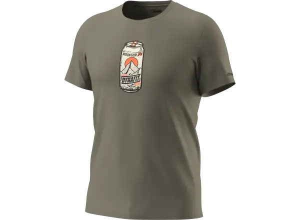 Dynafit Graphic Cotton pánské triko krátký rukáv Fallen Rock/Beer Can