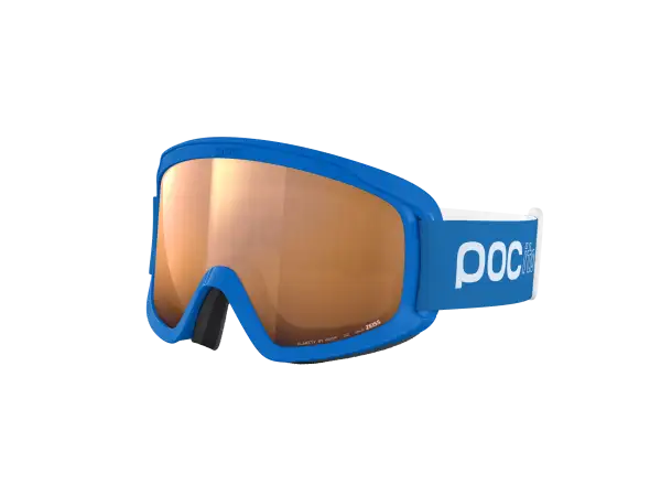 POC POCito Retina dětské lyžařské brýle Fluorescent Blue/Partly Sunny Light Orange