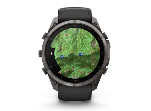 Garmin Fénix 9 Pro inReach 51 mm chytré hodinky Carbon gray DLC Titanium Black/Pebble gray