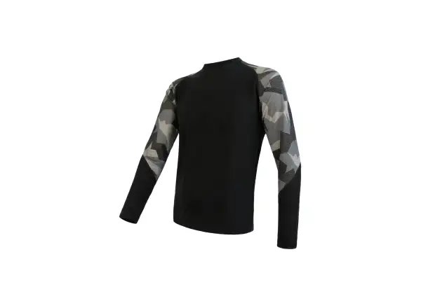 Sensor Merino Impress pánské termoprádlo dlouhý rukáv černá/Camo