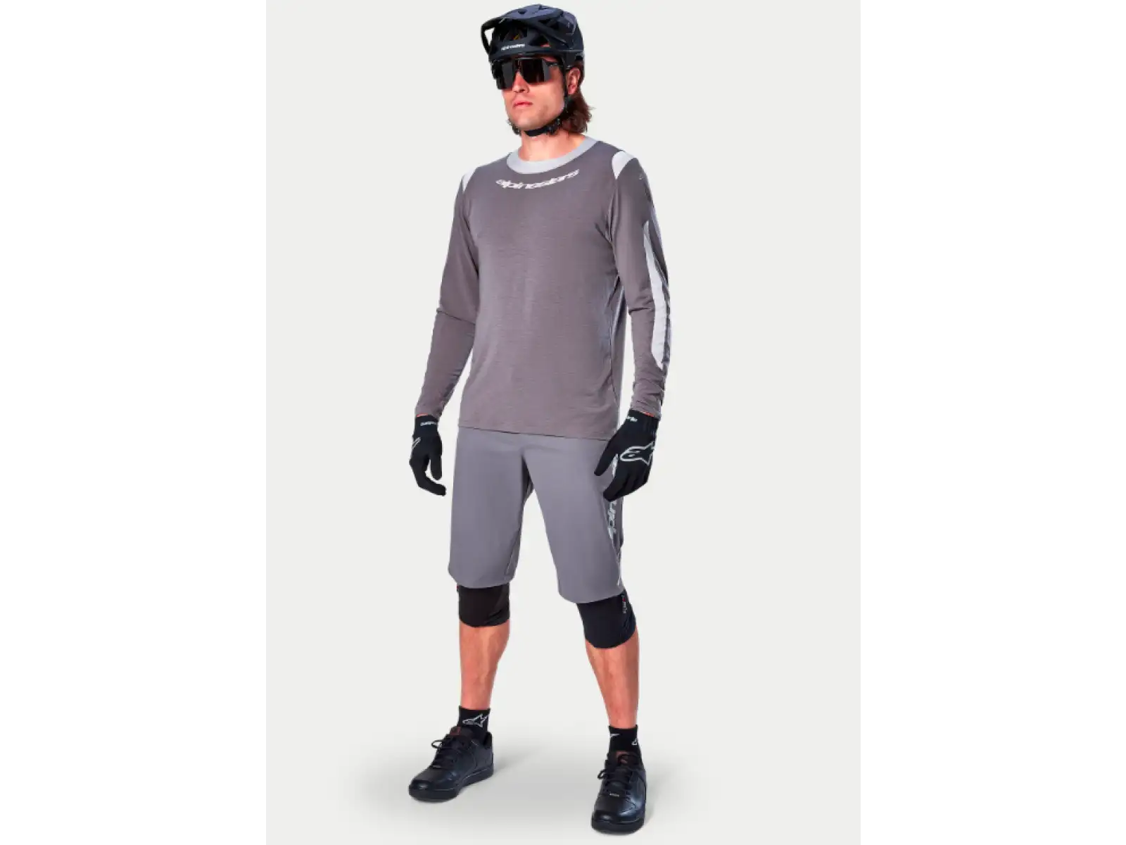 Alpinestars A-Dura Dri Wool pánský dres dlouhý rukáv Dark Grey