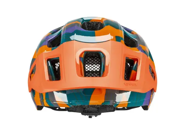 Uvex React JR dětská přilba Papaya Camo