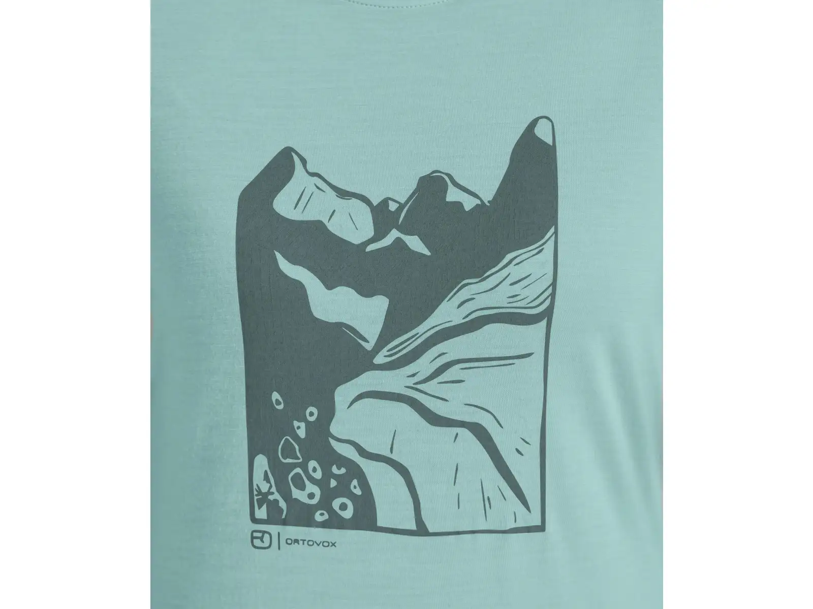 Ortovox 120 Cool Tec Mtn Cut dámské triko krátký rukáv Aquatic Ice M