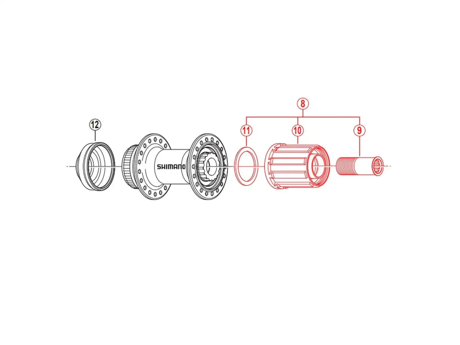 Shimano kazetové těleso FH-RM66 náhradní díl