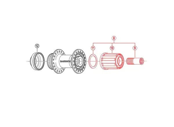 Shimano kazetové těleso FH-RM66 náhradní díl