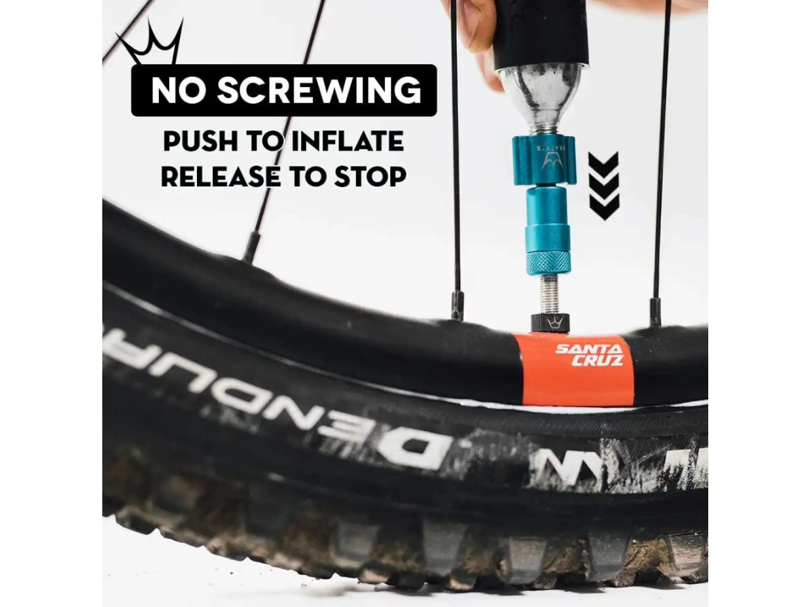 Peatys Holeshot CO2 hlavice pumpy Red
