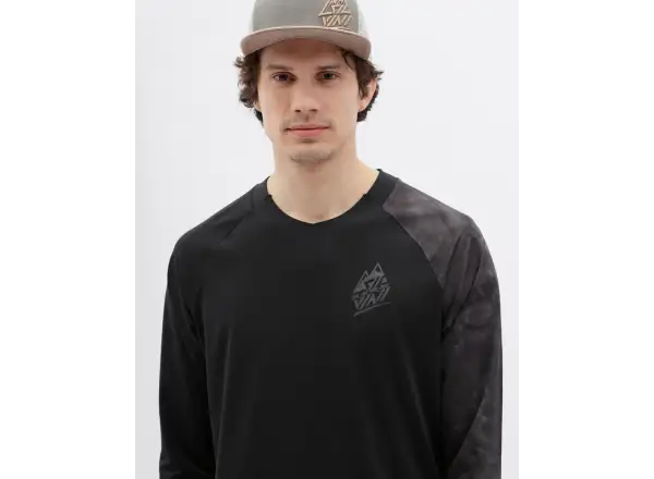 Silvini Brunello pánský dres 3/4 rukáv Black/Charcoal
