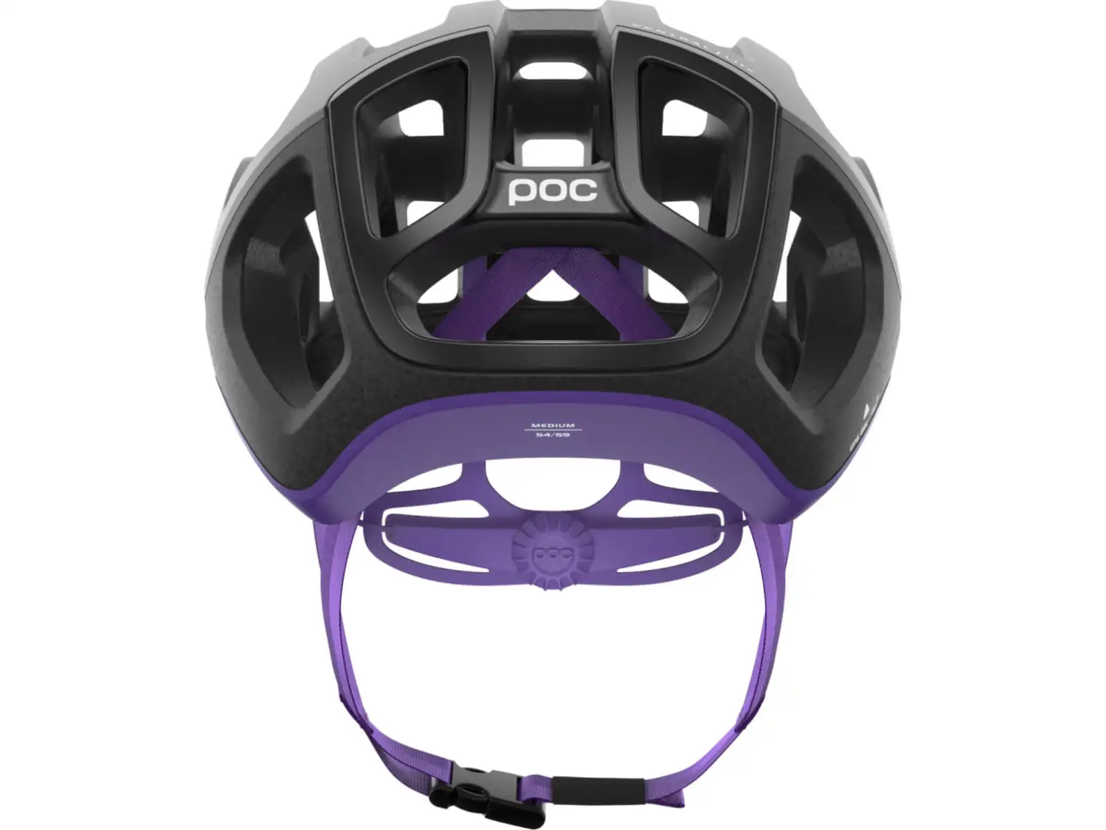 POC Ventral Lite silniční přilba Uranium Black/Sapphire Purple Matt