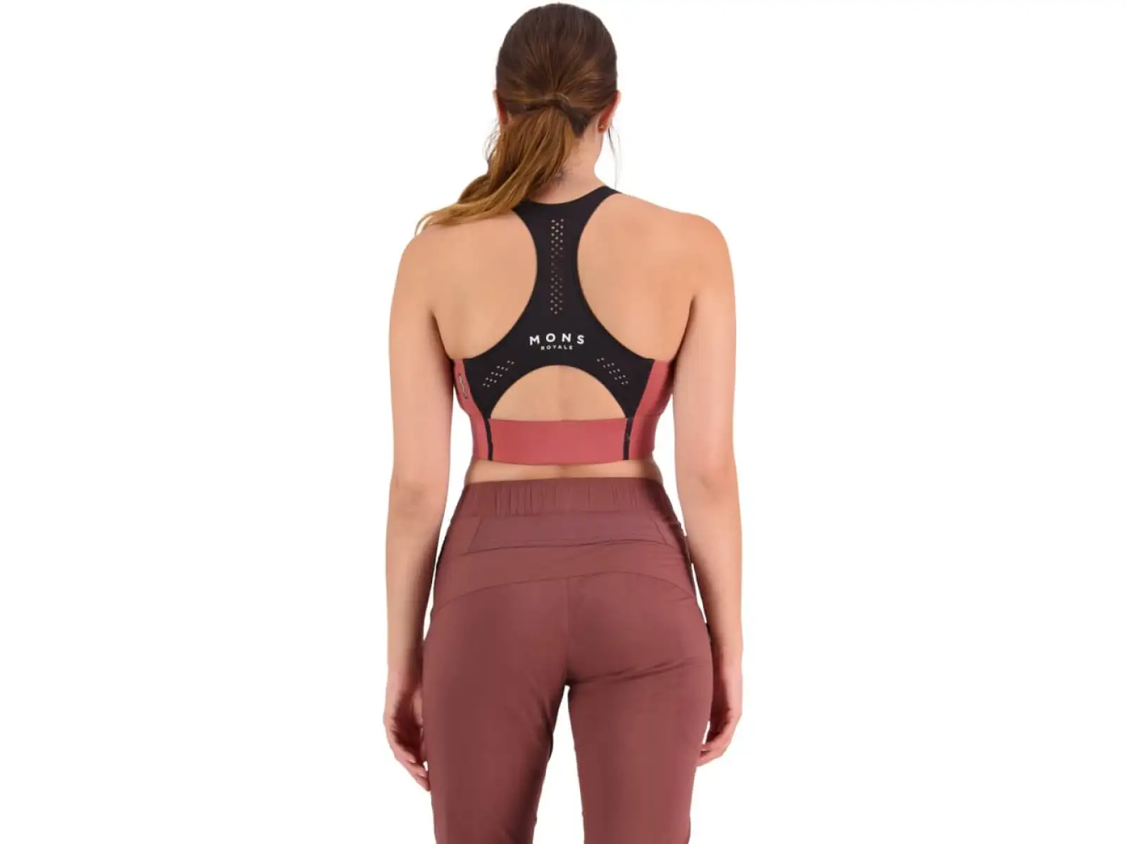 Mons Royale Stratos Merino Shift Sports podprsenka terracotta