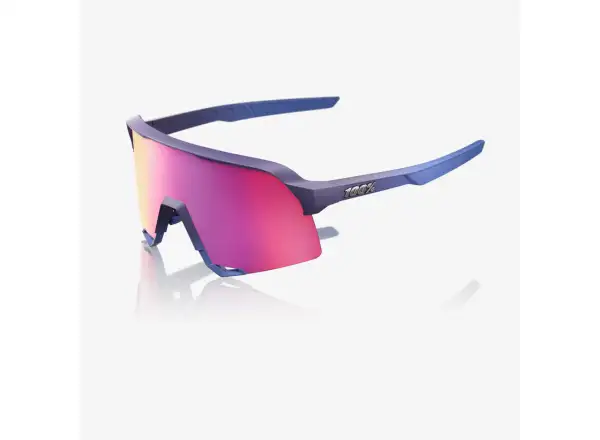 100% S3 sluneční brýle Satin Storm Metallic/Purple Mirror