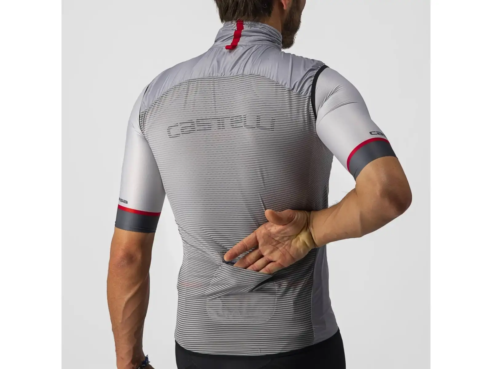 Castelli Aria pánská vesta Silver Gray
