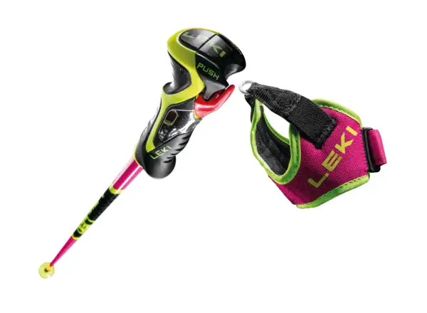 Leki WCR TBS SL 3D sjezdové hole Neonpink/Black/Neonyellow