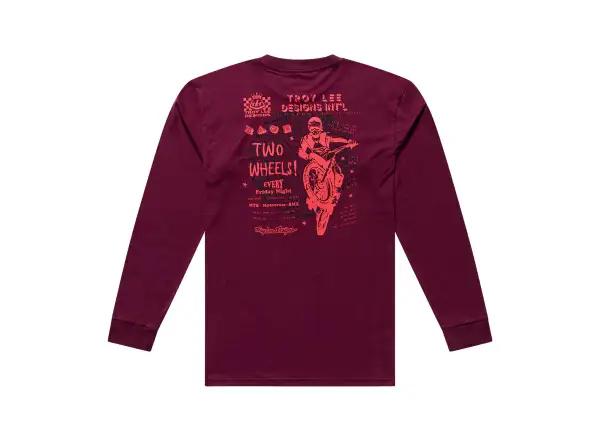 Troy Lee Designs Friday Night pánský dres dlouhý rukáv Sangria
