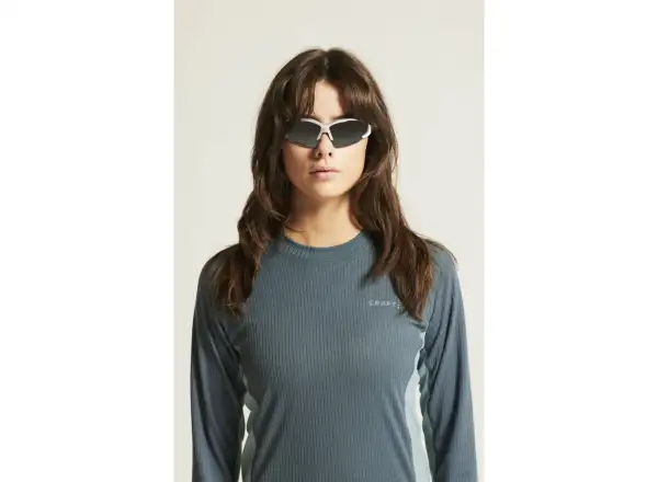 Craft Core Dry Baselayer dámský set triko dlouhý rukáv+kalhoty modrá