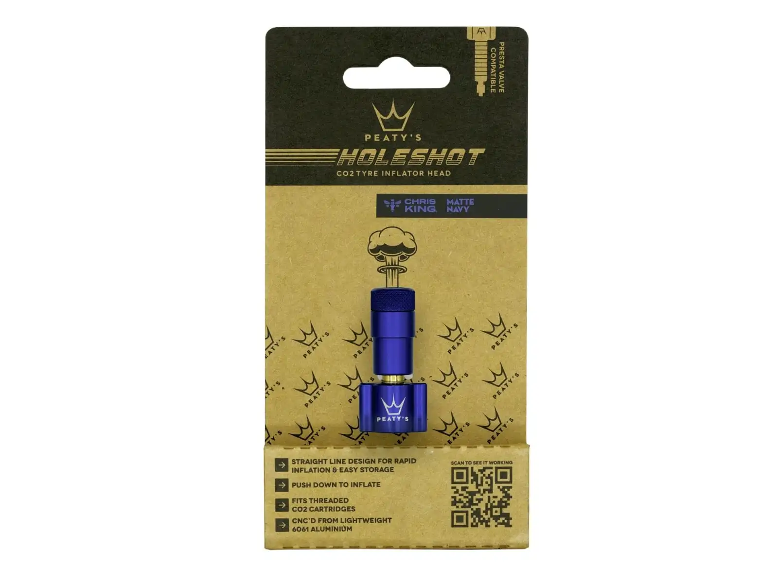 Peatys Holeshot CO2 hlavice pumpy Navy