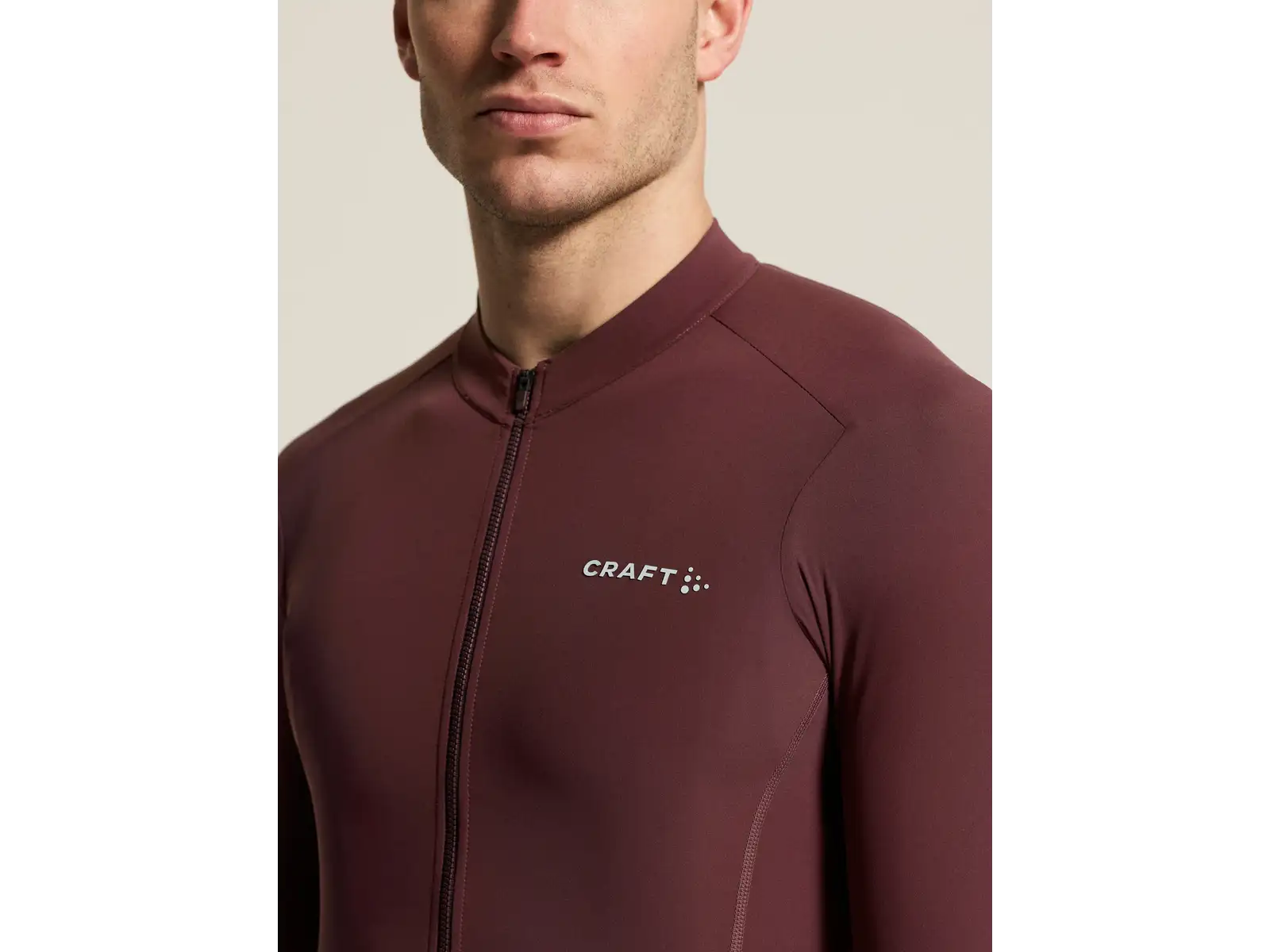 Craft Endur Training pánský dres dlouhý rukáv červená