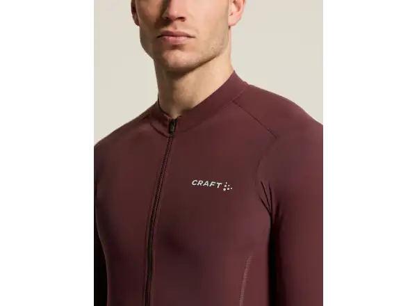 Craft Endur Training pánský dres dlouhý rukáv červená