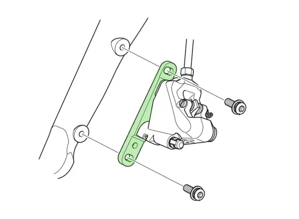 Shimano Flat Mount adaptér přední 140 mm/160 mm