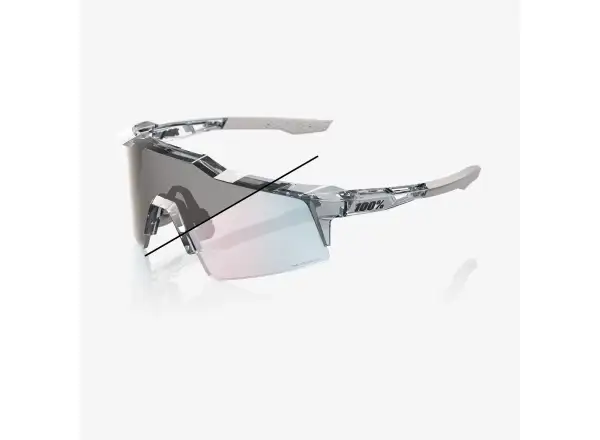 100% Speedcraft SL sluneční brýle Polished Translucent Grey - Rose Gold Photochromic