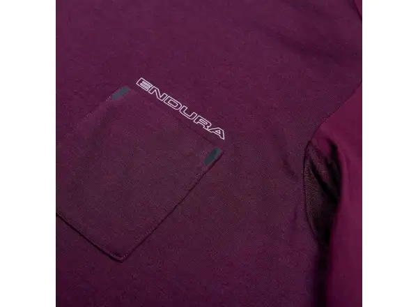 Endura GV500 Foyle pánský dres krátký rukáv Aubergine