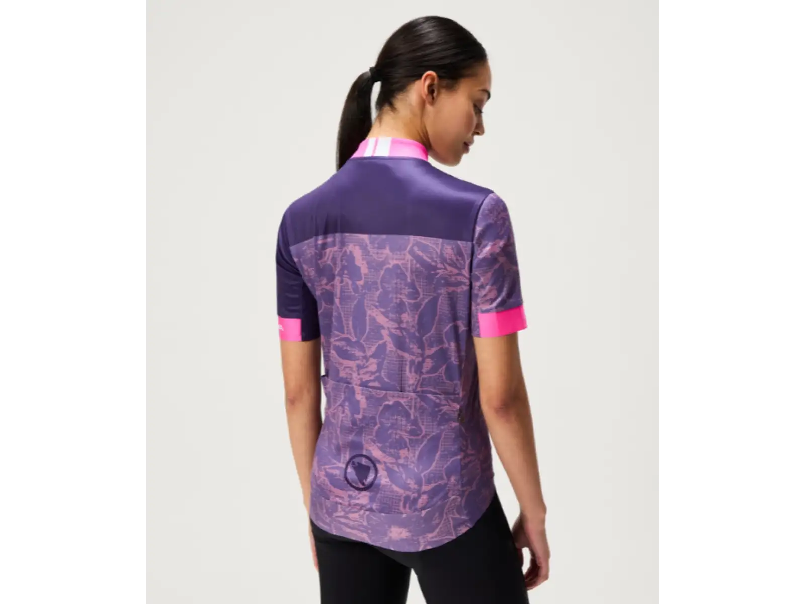 Endura FS260 Floral dámský dres krátký rukáv Bramble