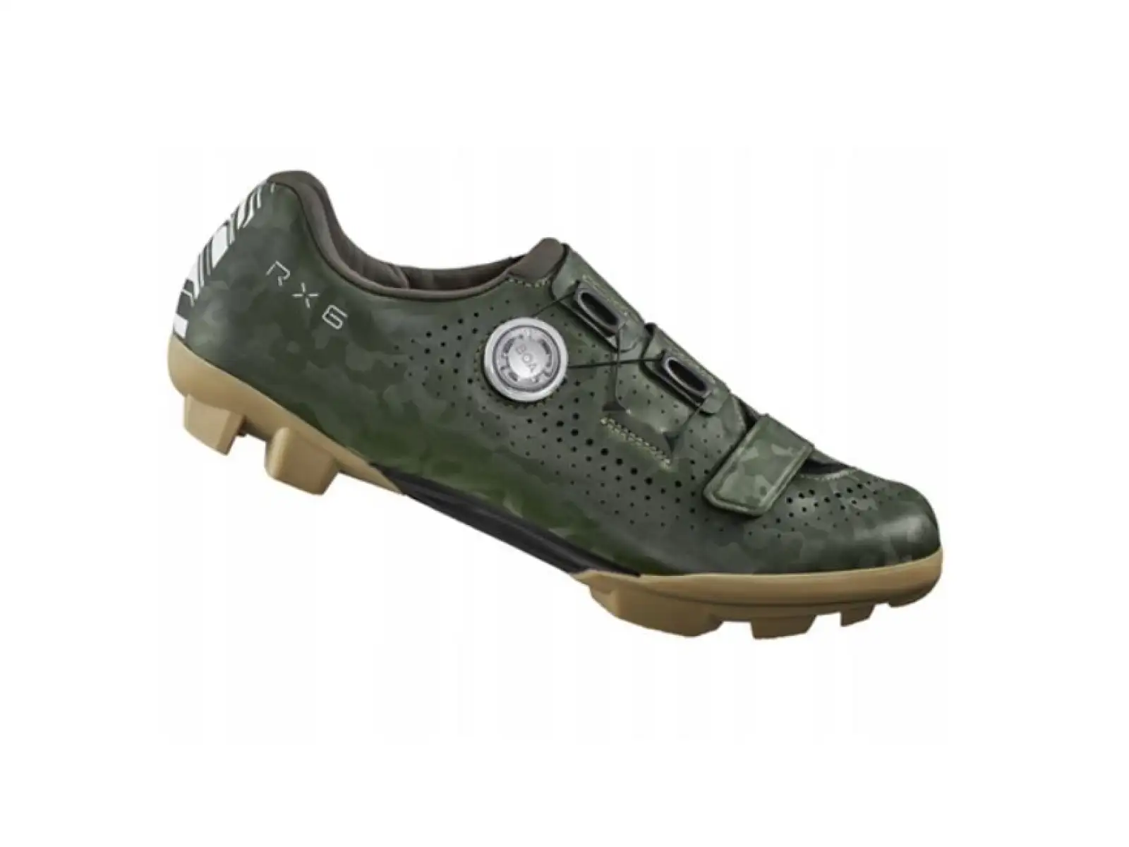 Shimano SH-RX600 Wide pánské gravel tretry Olive