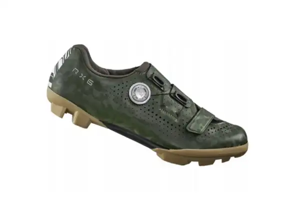 Shimano SH-RX600 Wide pánské gravel tretry Olive