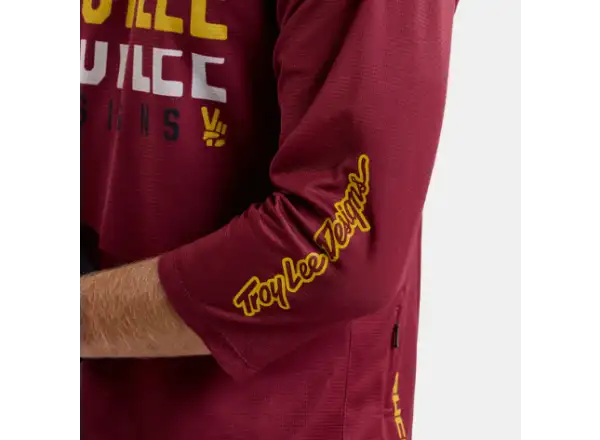 Troy Lee Designs Ruckus Spun pánský dres 3/4 rukáv Oxblood