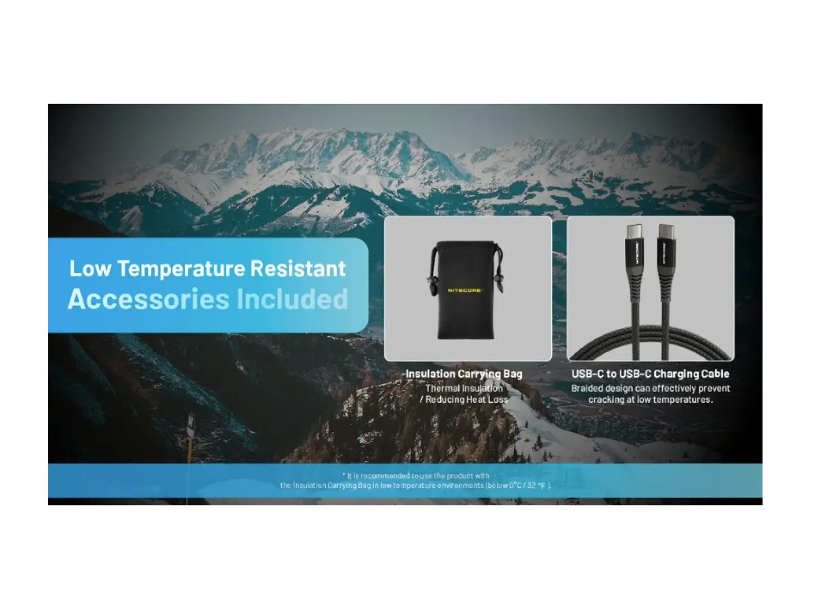 Nitecore výkonná Powerbanka do mrazu SUMMIT 20000, USB-C, až 3A výstup, 20000 mAh
