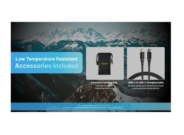 Nitecore výkonná Powerbanka do mrazu SUMMIT 20000, USB-C, až 3A výstup, 20000 mAh