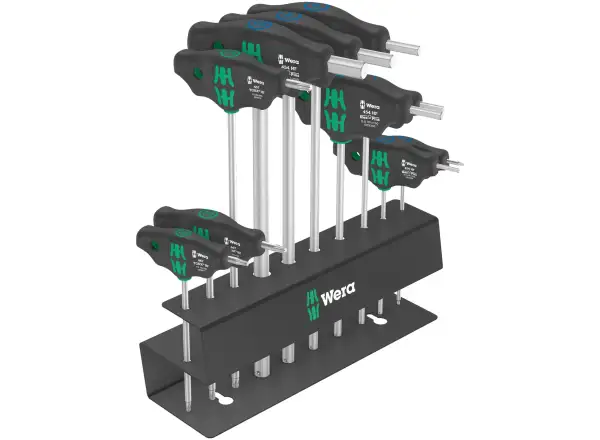 Wera Bicycle Set 6 Hex-Plus TORX šroubováky s T-rukojetí 10 ks se stojanem