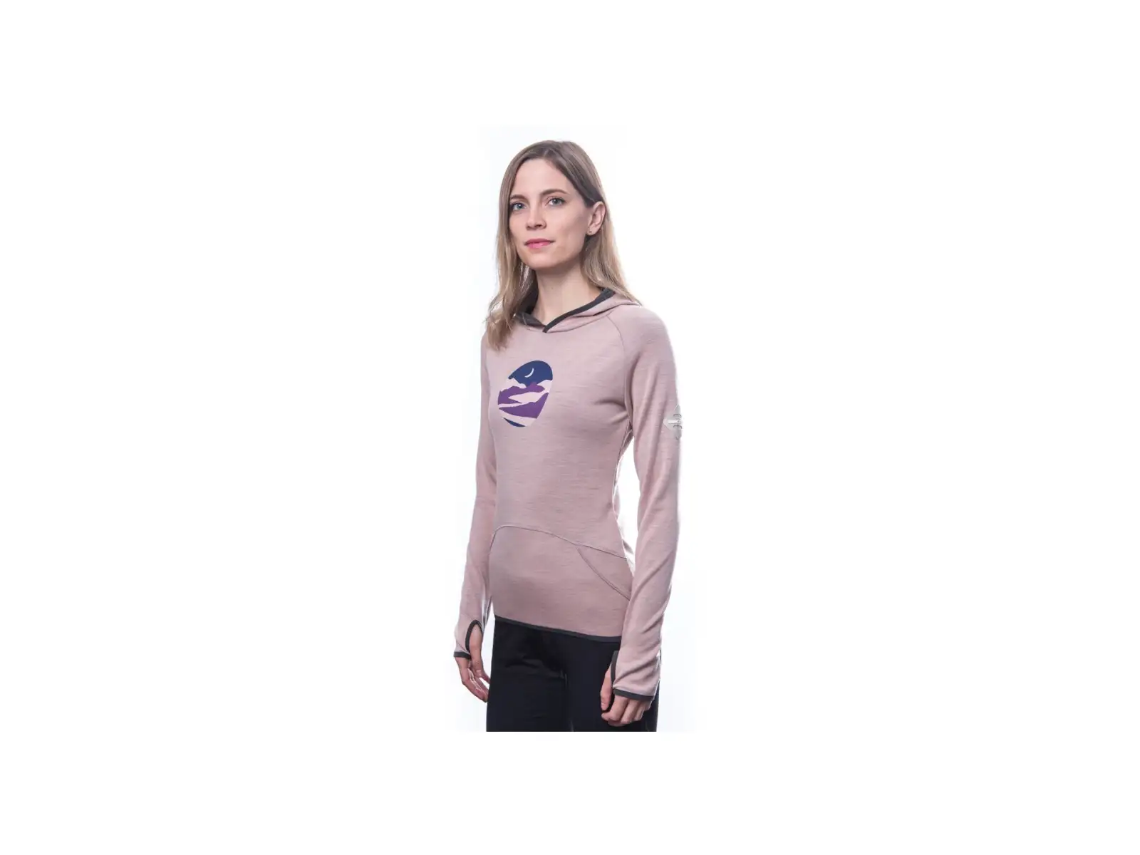 Sensor Merino Upper Triglav dámská mikina Dusty Pink